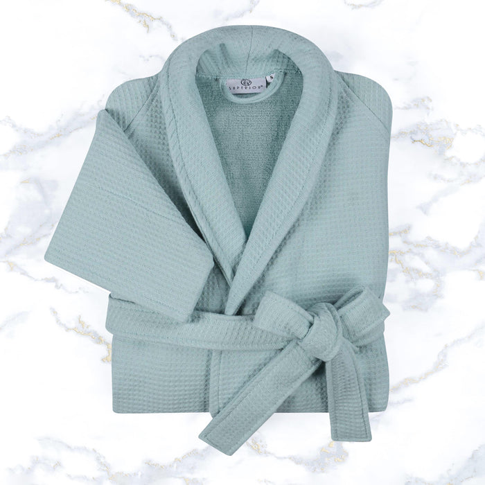 Waffle Weave Cotton Soft Lightweight Oversized Unisex Adult Bath Robe