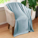 Cotton All Season Diamond Bed Blanket & Sofa Throw - Aqua