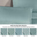 Remi Cotton Blend Jacquard Woven Geometric Fringe Bedspread Set - Aqua
