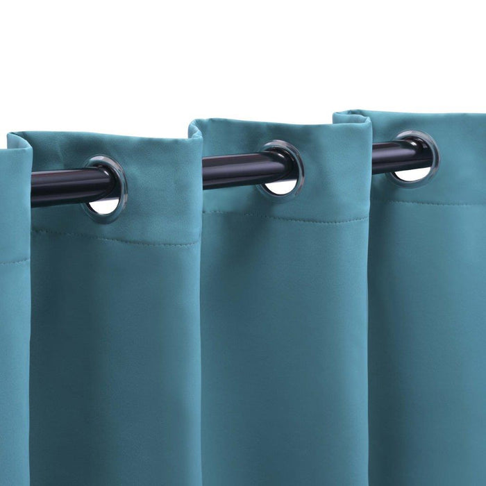 Solid Classic Modern Grommet Blackout Curtain Set