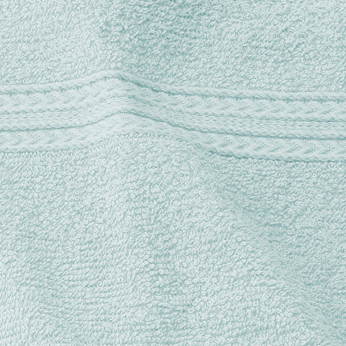 Eco-Friendly Cotton Ring Spun 6 Piece Towel Set - Aqua Marine