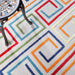 Geometric Modern Indoor Outdoor Area Rug - Cream