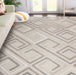 Geometric Modern Indoor Outdoor Area Rug - Slate