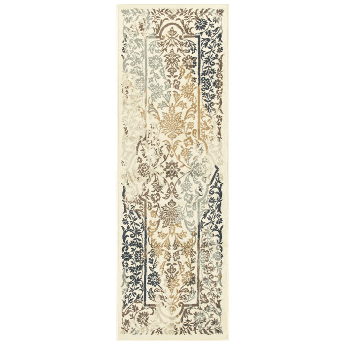 Ariza Transitional Floral Indoor Area Rug Or Runner Rug