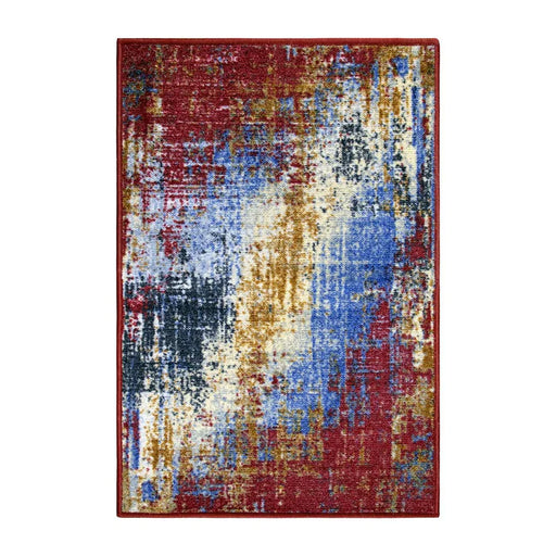 Arona Modern Non-Slip Indoor Area Rug or Runner Rug - Red