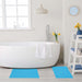 Cotton Eco Friendly 2 Piece Absorbent Bath Mat Set - Aster Blue