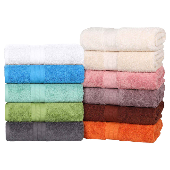 Atlas Cotton Plush Absorbent Heavyweight 8 Piece Towel Set