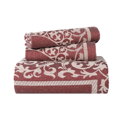 Boho Mandala Cotton Blend Woven Jacquard Bedspread Set