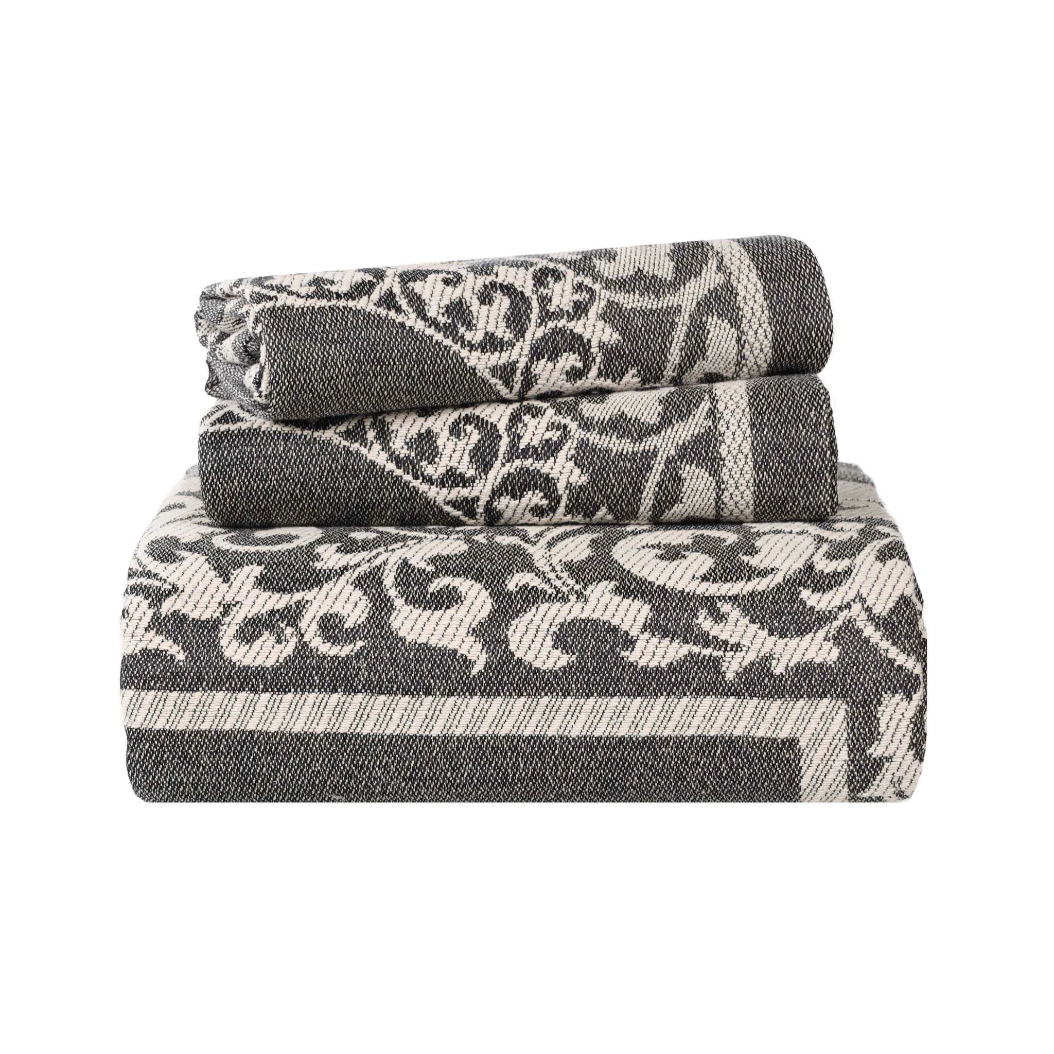 Boho Mandala Cotton Blend Woven Jacquard Bedspread Set