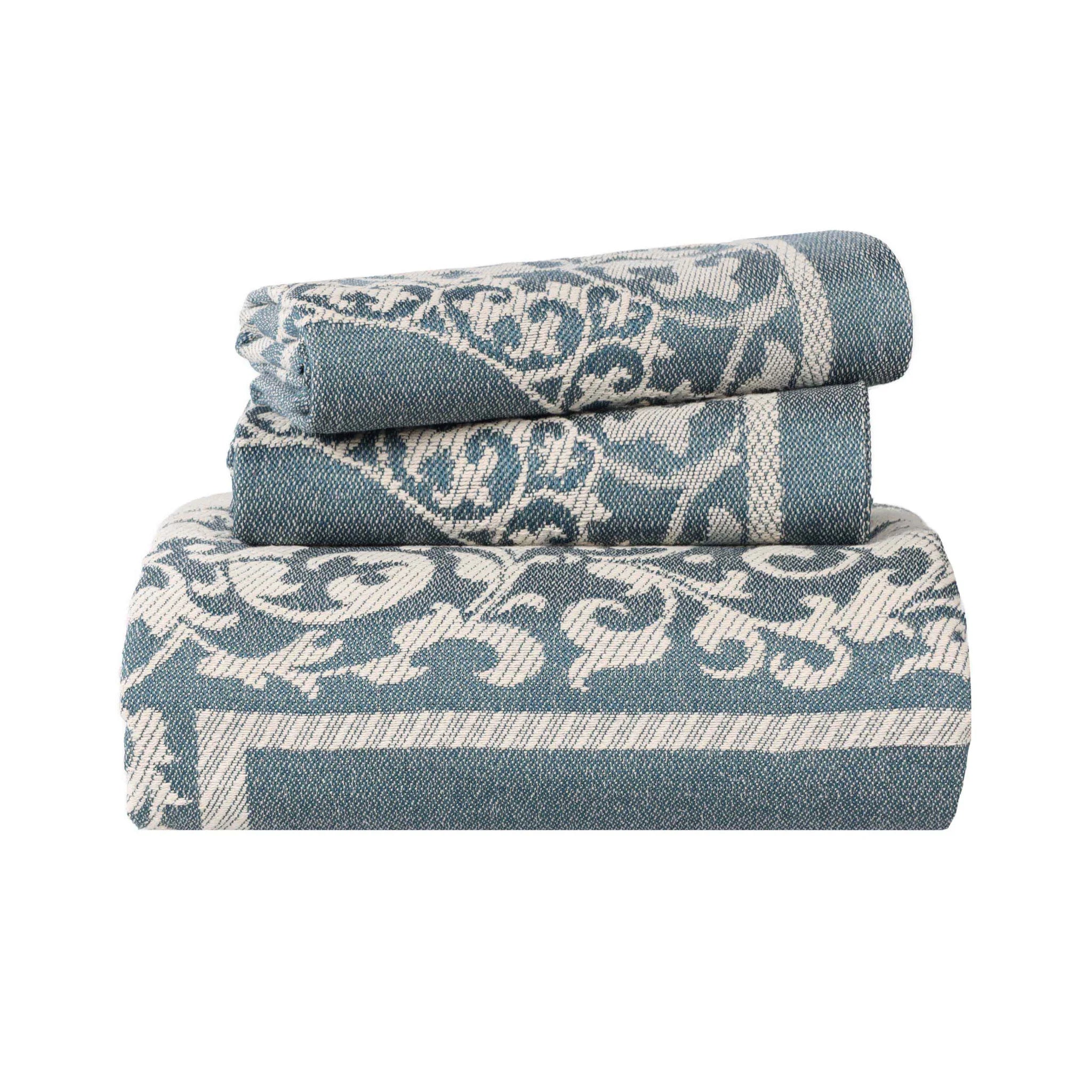 Boho Mandala Cotton Blend Woven Jacquard Bedspread Set