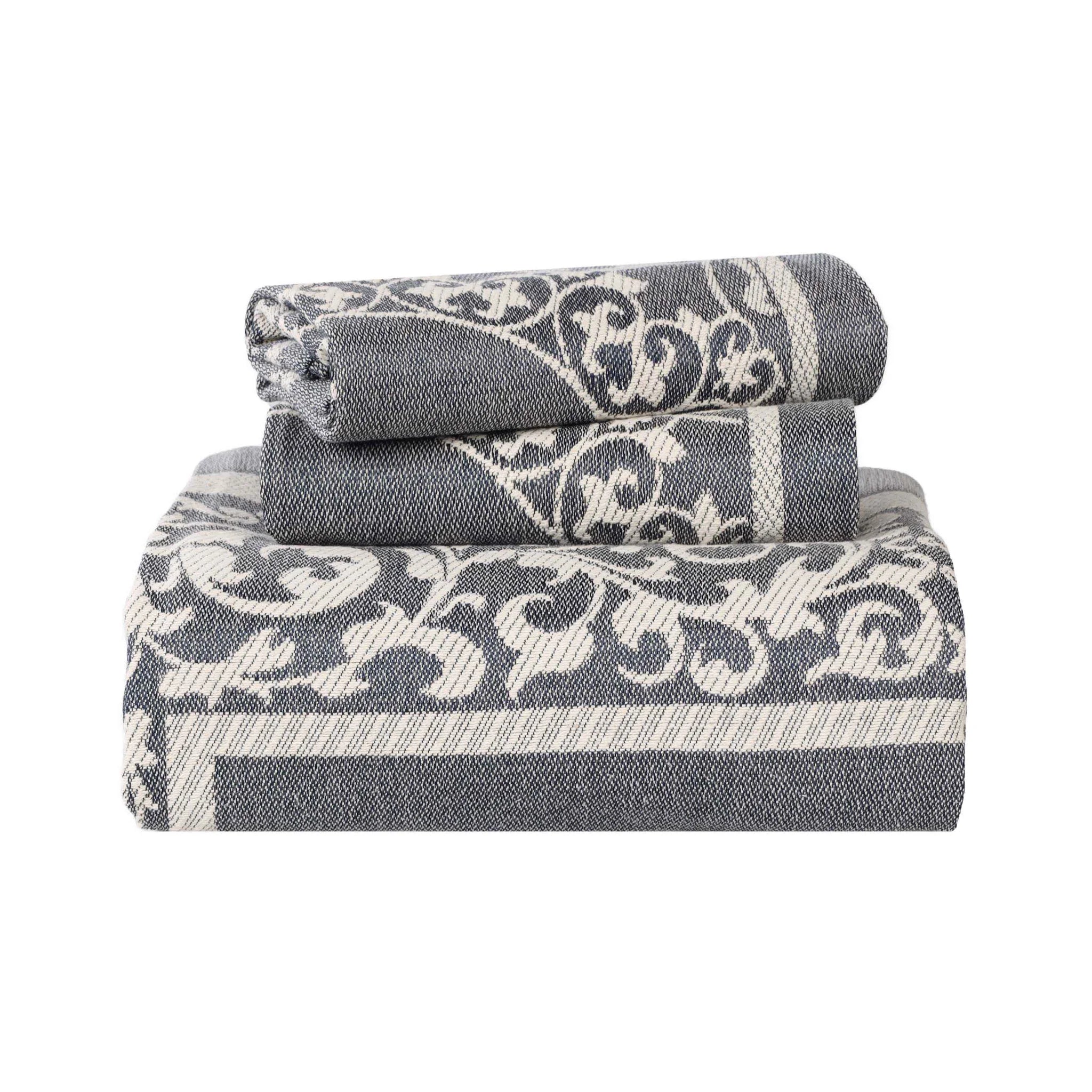 Boho Mandala Cotton Blend Woven Jacquard Bedspread Set