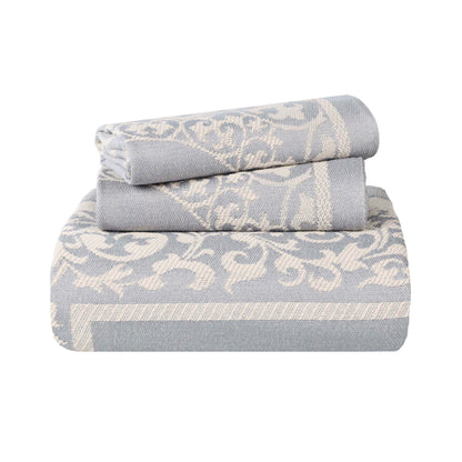 Boho Mandala Cotton Blend Woven Jacquard Bedspread Set