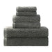 Cadleigh 100% Cotton Towel Set, 550 GSM, Jacquard and Solid Combo - Gray