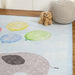 Elephant Bright Colorful Non-Slip Kids Area Rug - Baby Blue