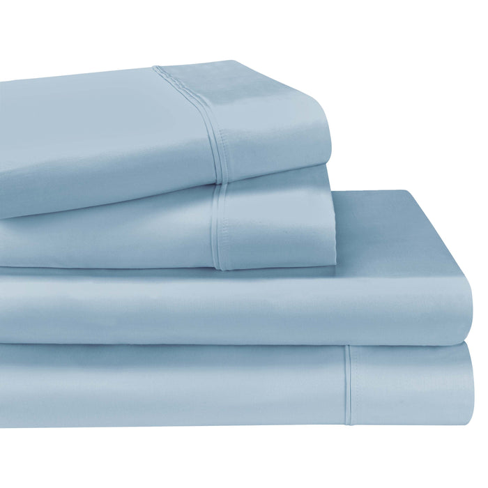 1200 Thread Count Egyptian Cotton Deep Pocket Bed Sheet Set - BabyBlue