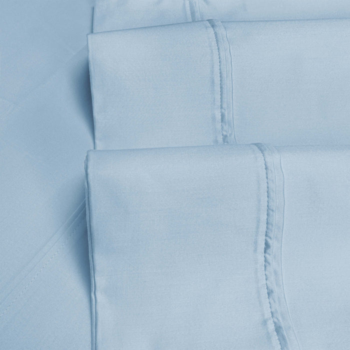 1200 Thread Count Egyptian Cotton Deep Pocket Bed Sheet Set - BabyBlue