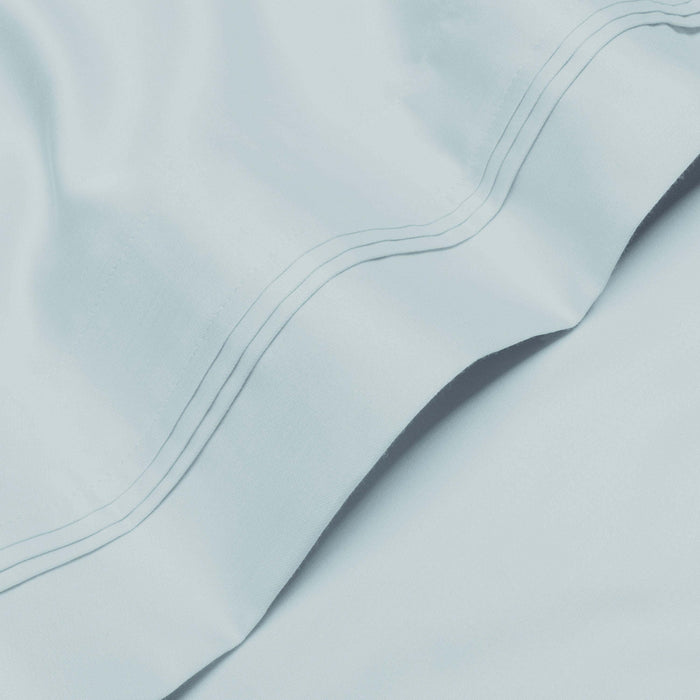 1000 Thread Count Egyptian Cotton Bed Sheet Set Olympic Queen - BabyBlue