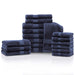Ultra-Soft Rayon from Bamboo Cotton Blend 18 Piece Towel Set - River Blue