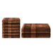 Ultra-Soft Rayon from Bamboo Cotton Blend Bath and Hand Towel Set - Cocoa
