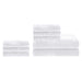 Ultra-Soft Rayon from Bamboo Cotton Blend Bath and Hand Towel Set - White