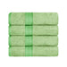 Ultra-Soft Rayon from Bamboo Cotton Blend 4 Piece Bath Towel Set - Spring Green
