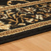 Barringer Floral Medallion 3 Piece Indoor Area Rug Set - Black