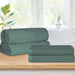 Soho Ribbed Textured Cotton Ultra-Absorbent Bath Sheet / Bath Towel Set - Basil