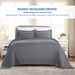 Basket Weave Matelasse Cotton Bedspread Set - Silver