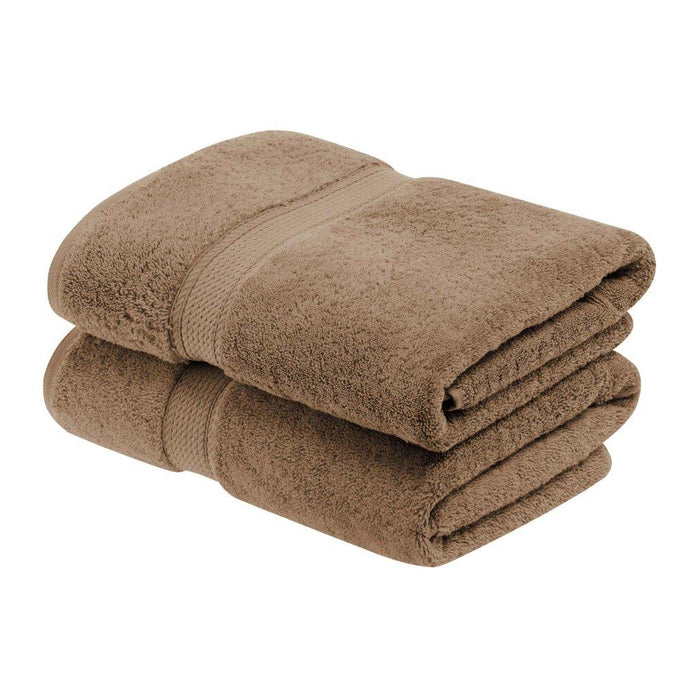 Egyptian Cotton Pile Plush Heavyweight Bath Towel Set of 2