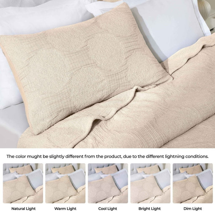 Tanta Cotton Medium Weight Crinkle Woven Coverlet