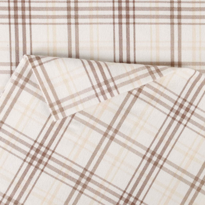 Plaid Flannel Cotton Classic Farmhouse Deep Pocket Bed Sheet Set