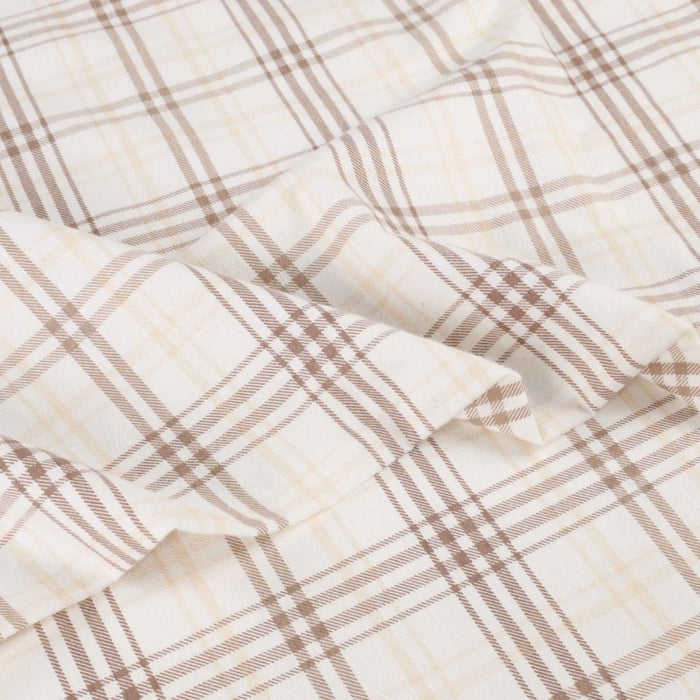 Plaid Flannel Cotton Classic Farmhouse Deep Pocket Bed Sheet Set