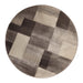 Clifton Modern Geometric Patchwork Area Rug or Runner Rug - Beige