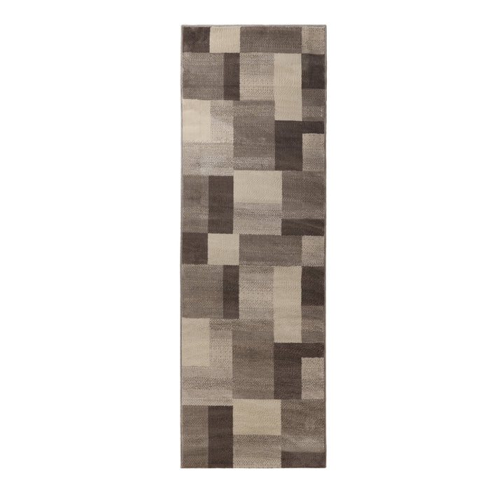 Clifton Modern Geometric Patchwork Area Rug  or Runner Rug