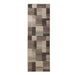 Clifton Modern Geometric Patchwork Area Rug or Runner Rug - Beige