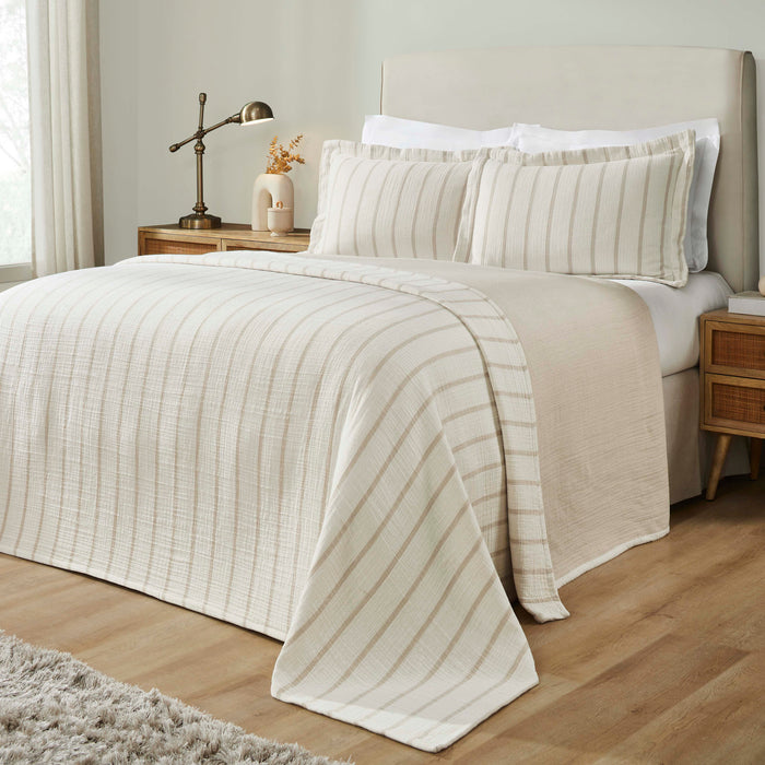 Valencia Reversible Cotton Medium Weight Matelasse Bedspread Set