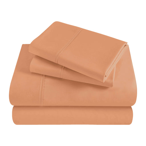 Egyptian Cotton 300 Thread Count Solid Deep Pocket Sheet Set - Beige