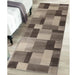 Clifton Modern Geometric Patchwork Area Rug or Runner Rug - Beige