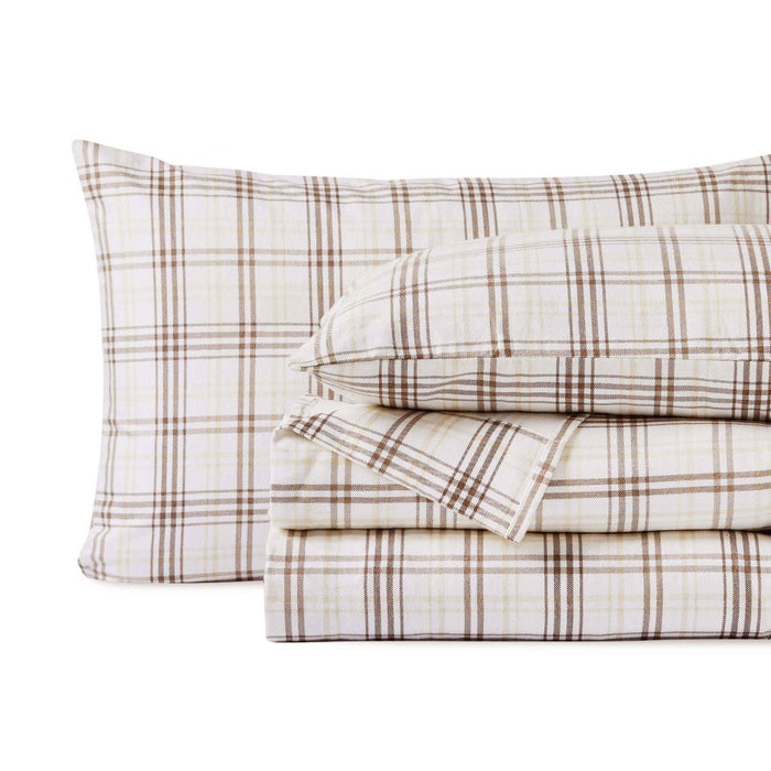 Plaid Flannel Cotton Classic Farmhouse Deep Pocket Bed Sheet Set