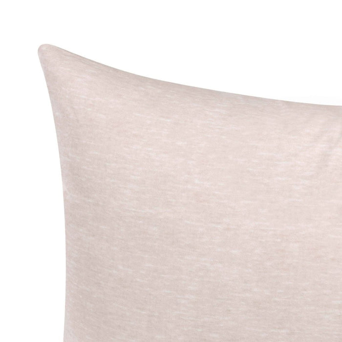 Melange Flannel Cotton Two-Toned Brushed Pillowcases, Set of 2