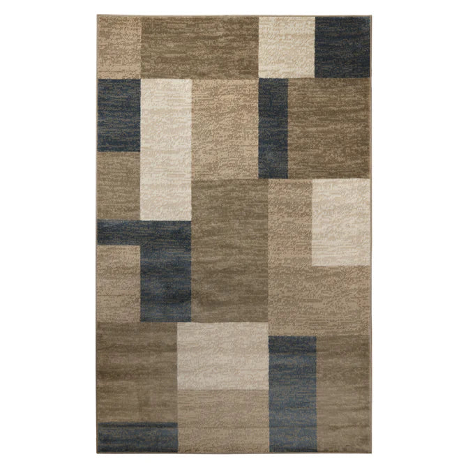 Clifton Modern Geometric Patchwork Area Rug  or Runner Rug