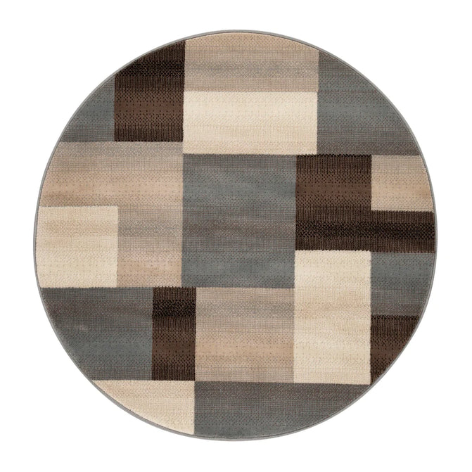 Clifton Modern Geometric Patchwork Area Rug  or Runner Rug