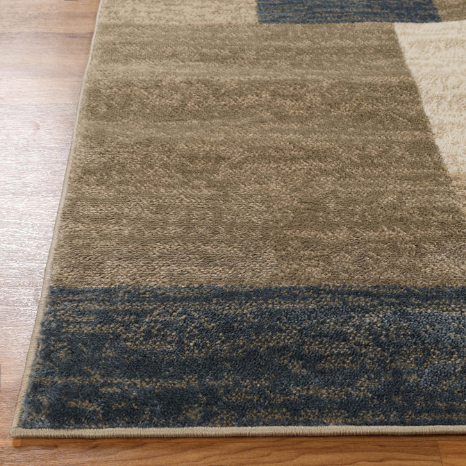 Clifton Modern Geometric Patchwork Area Rug  or Runner Rug