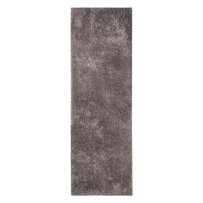 Berlin Solid Indoor Plush Shag Runner or Area Rug or Runner Rug - Taupe