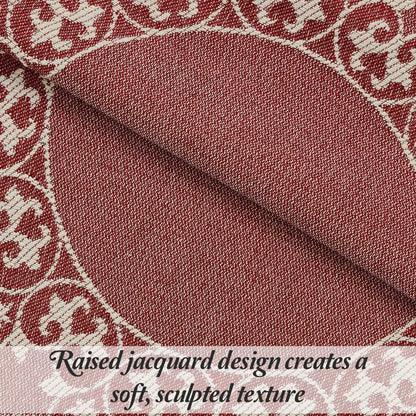 Boho Mandala Cotton Blend Woven Jacquard Bedspread Set