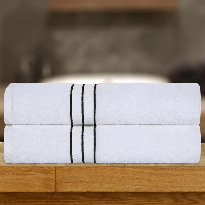 Turkish Cotton Ultra-Plush Solid 2-Piece Highly Absorbent Bath Sheet Set