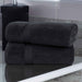 Cotton Zero Twist 2 Piece Bath Sheet Towel Set - Black