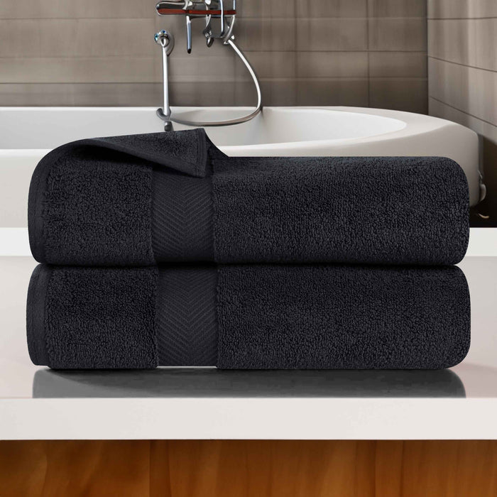 Zero Twist Cotton 2 Piece Bath Towel Set