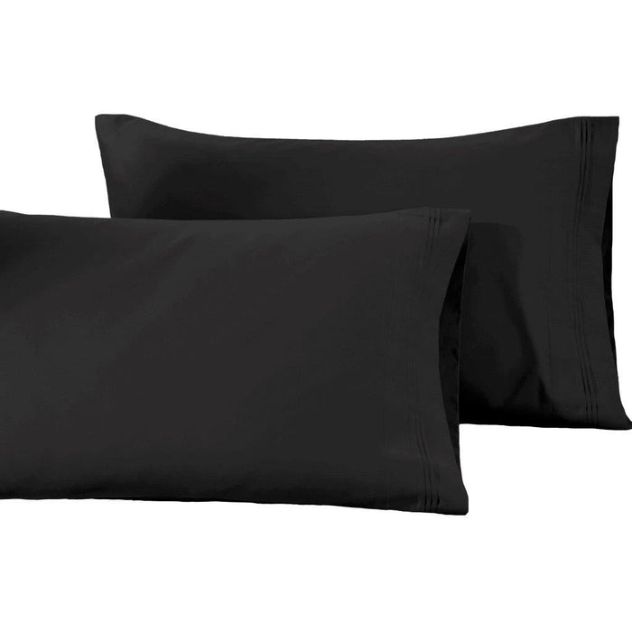 1500 Thread Count Egyptian Cotton Solid  2 Piece Pillowcase Set