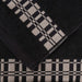 Larissa Cotton Geometric Embroidered Border 6-Piece Assorted Towel Set - Black